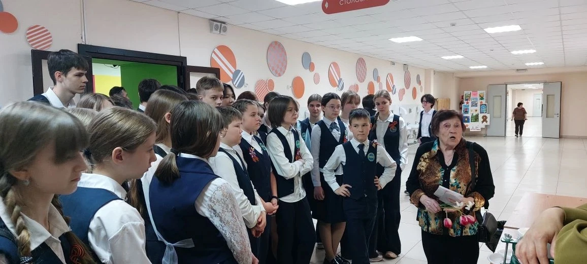 В преддверии праздника Победы в лицее проходит акция Солдатская каша.  Сегодня почётным гостем нашей