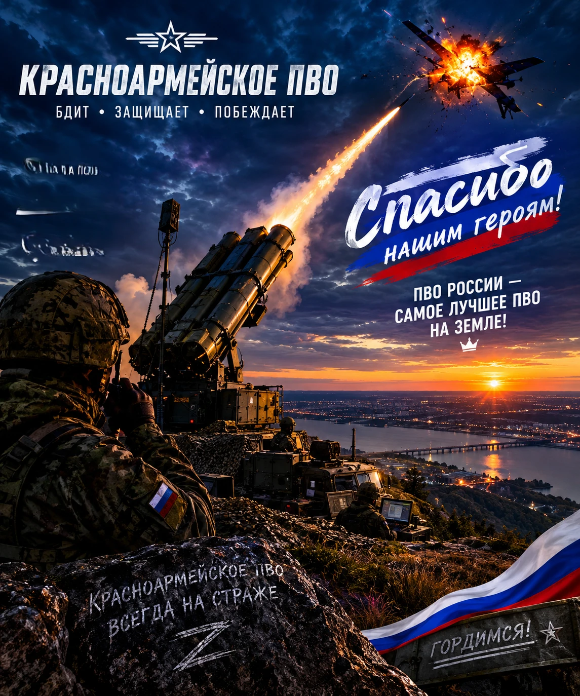 ❗️ Спасибо нашему ПВО и группе МОГ!