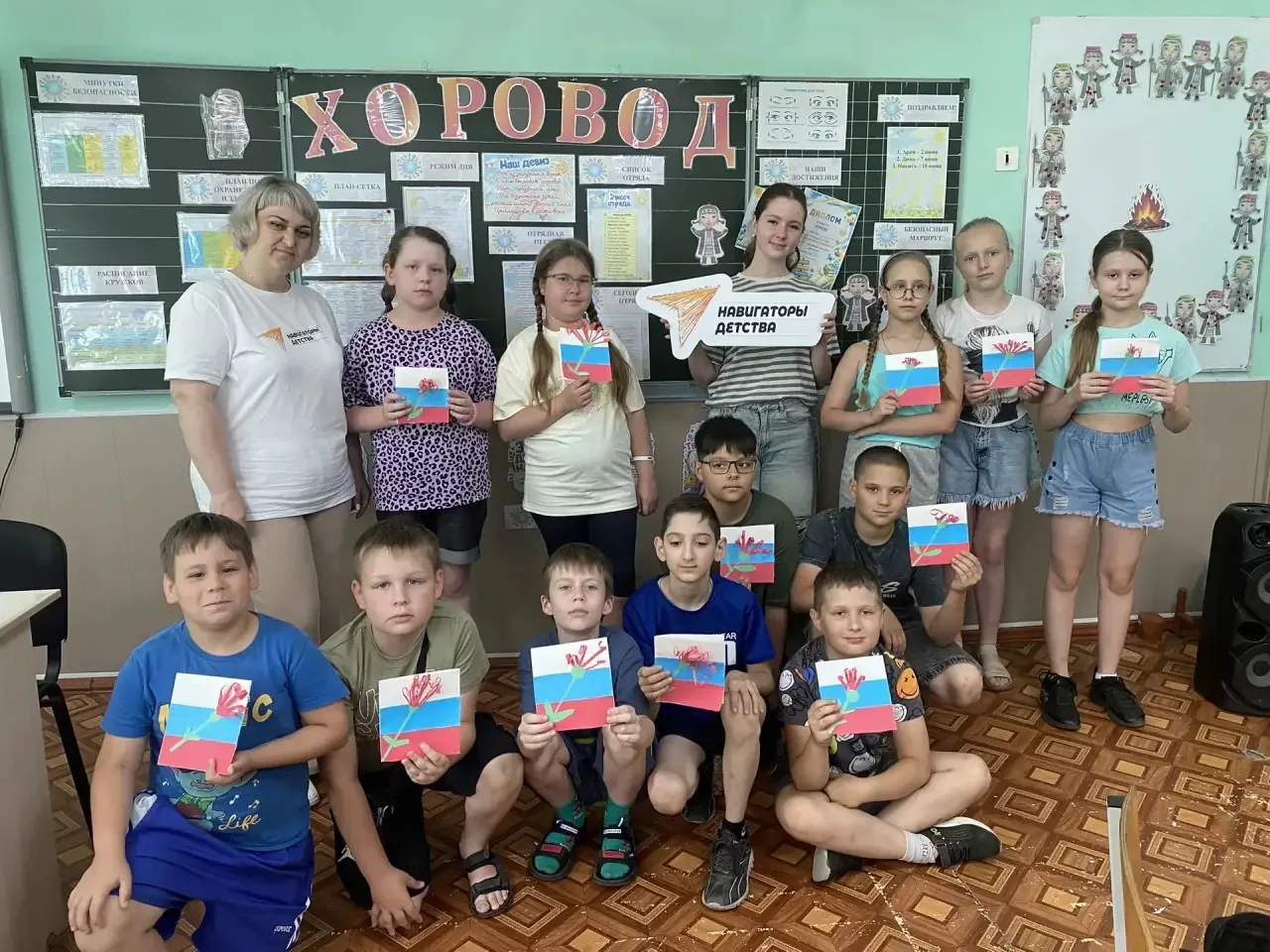Сегодня в ЛДП «Солнышко» — пятый день профильной смены «Орлята России» 🌞🇷🇺. Ребята с большим вдох