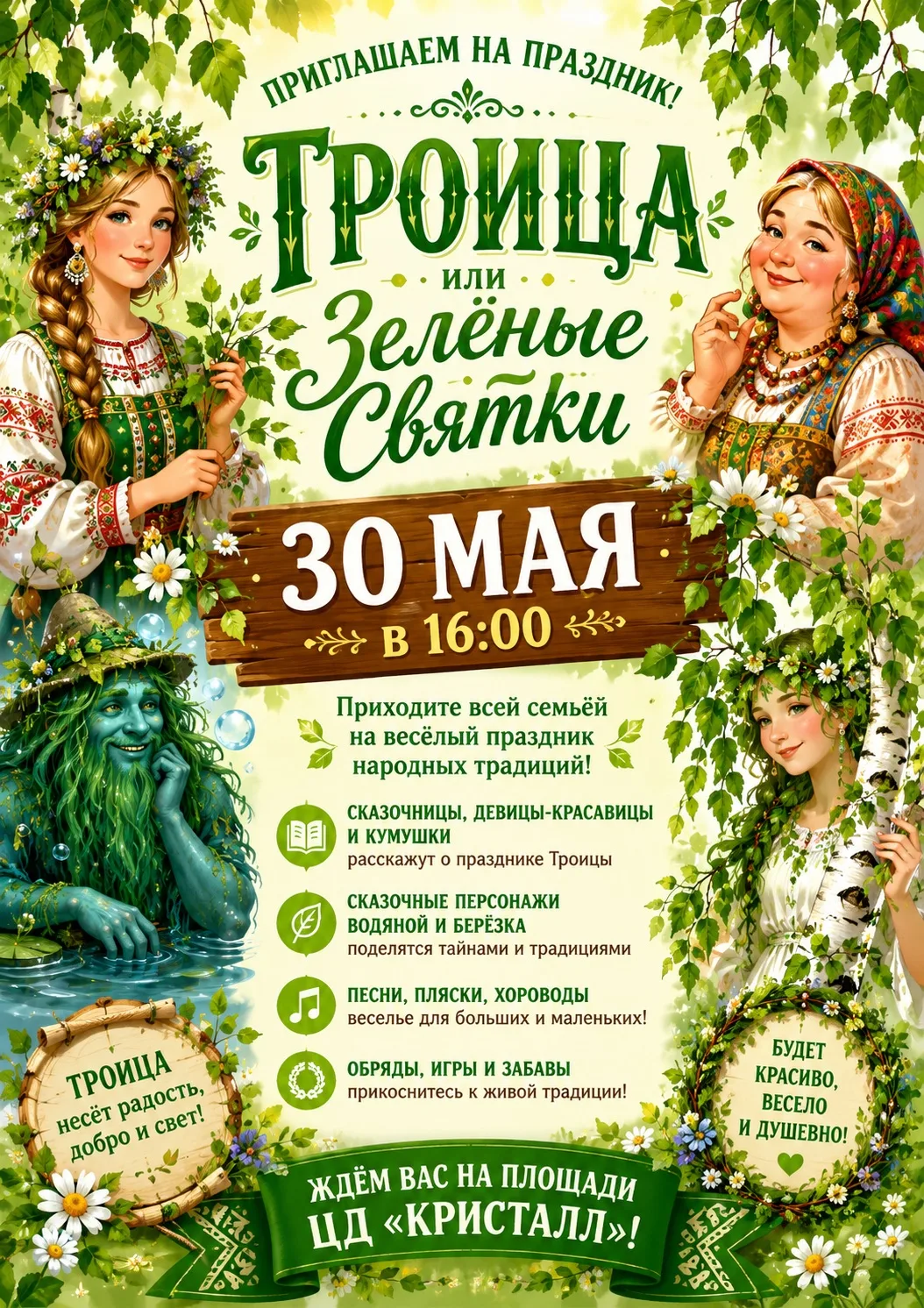 🌿 ПРИГЛАШАЕМ НА ПРАЗДНИК!