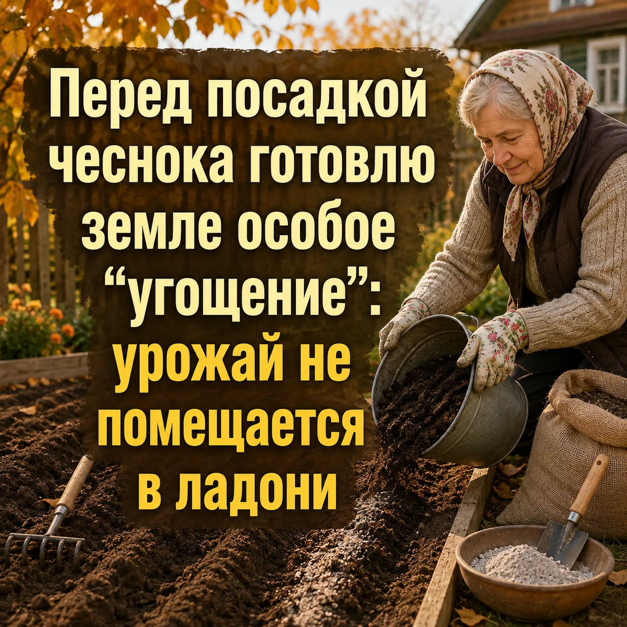 Воткнуть зубчики в землю — дело нехитрое. Но чтобы головки выросли крупными, а чеснок н...