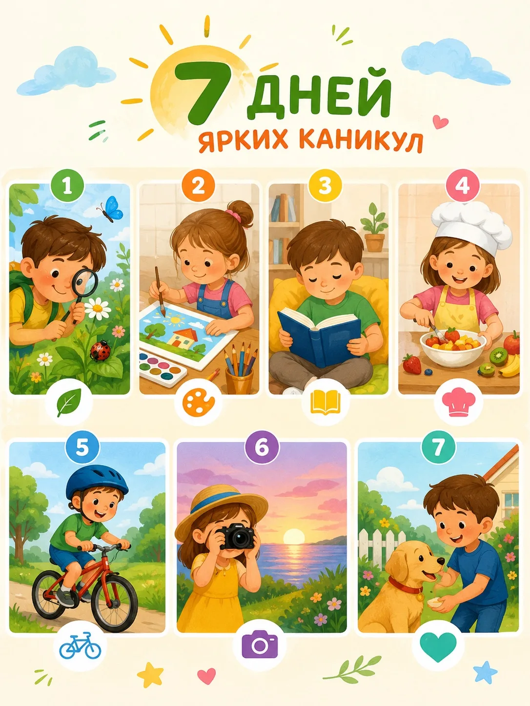 🌞 Лето с пользой: идеи для учеников! 📚🌿