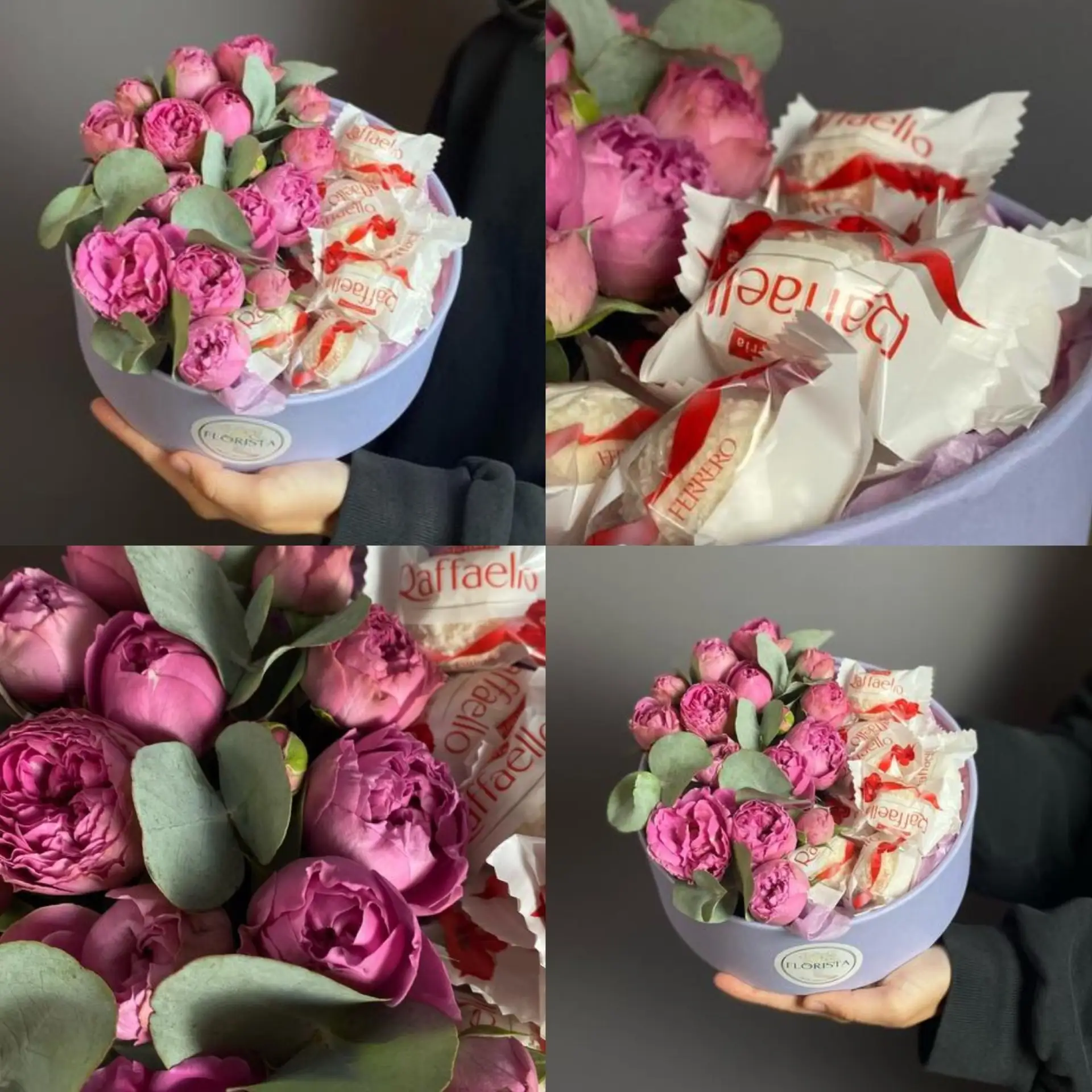 Когда хочется порадовать и цветочками, и сладеньким🩷