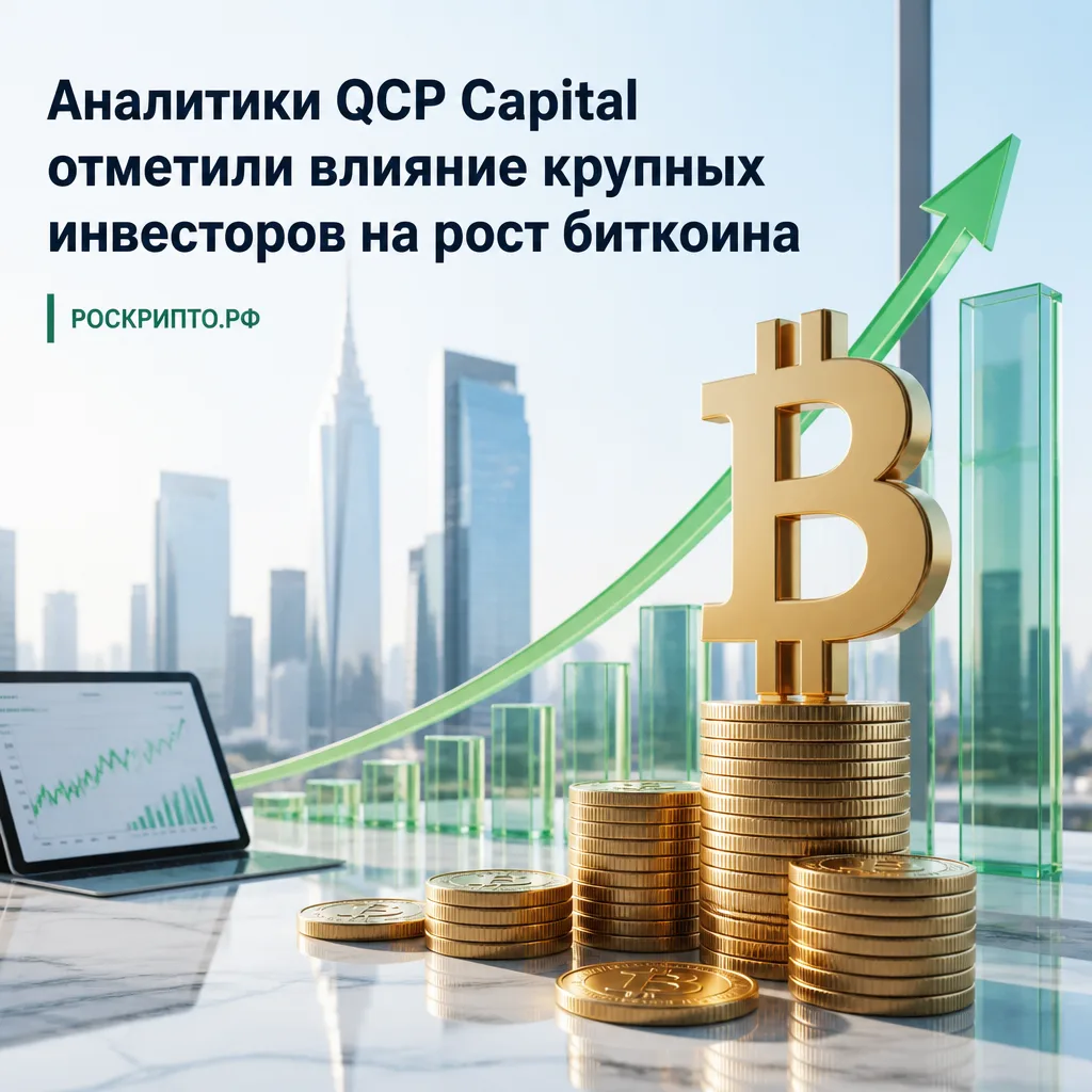 📊 Аналитики QCP Capital отметили влияние крупных инвесторов на рост биткоина