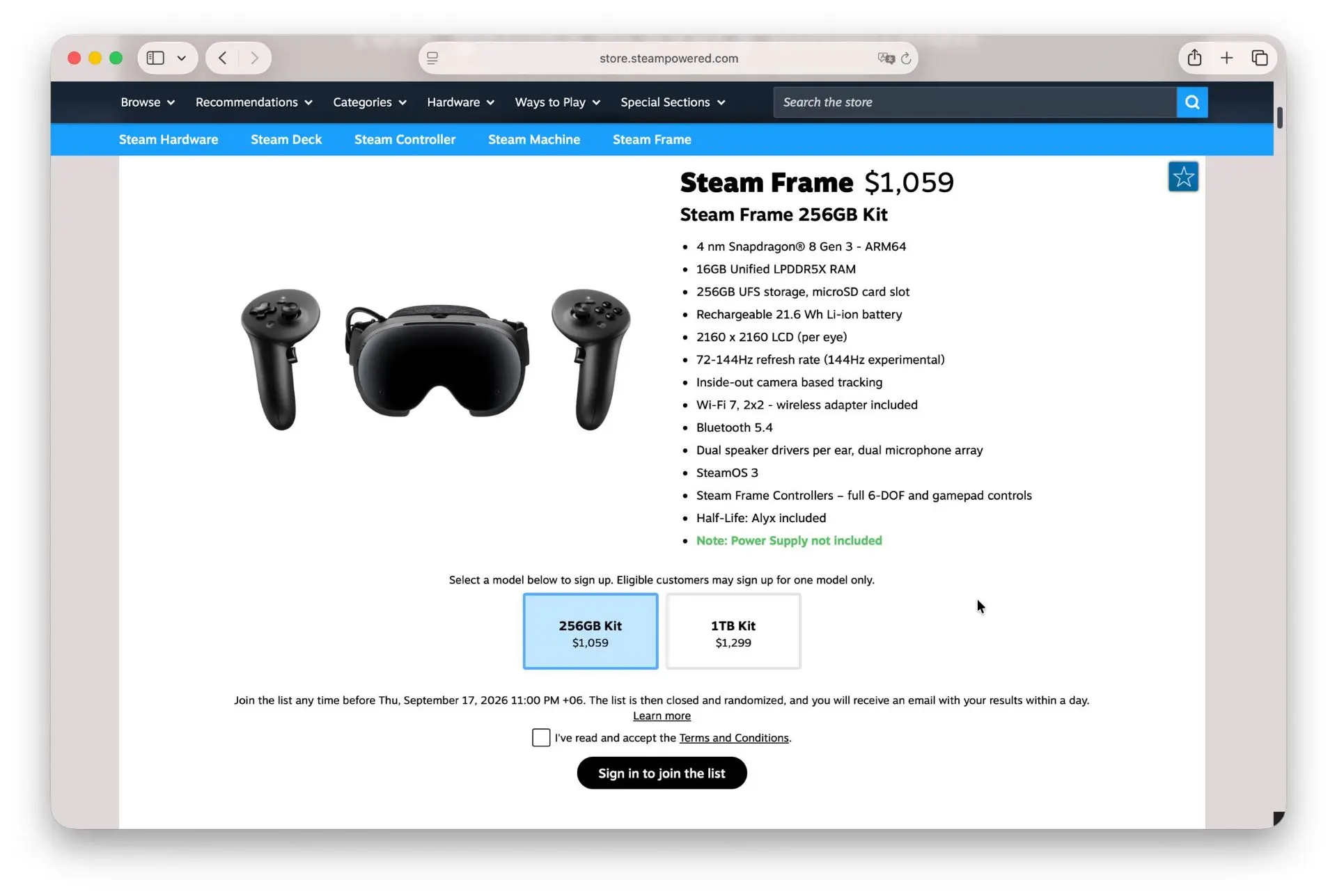Космические цены: Valve открыла предзаказы Steam Frame