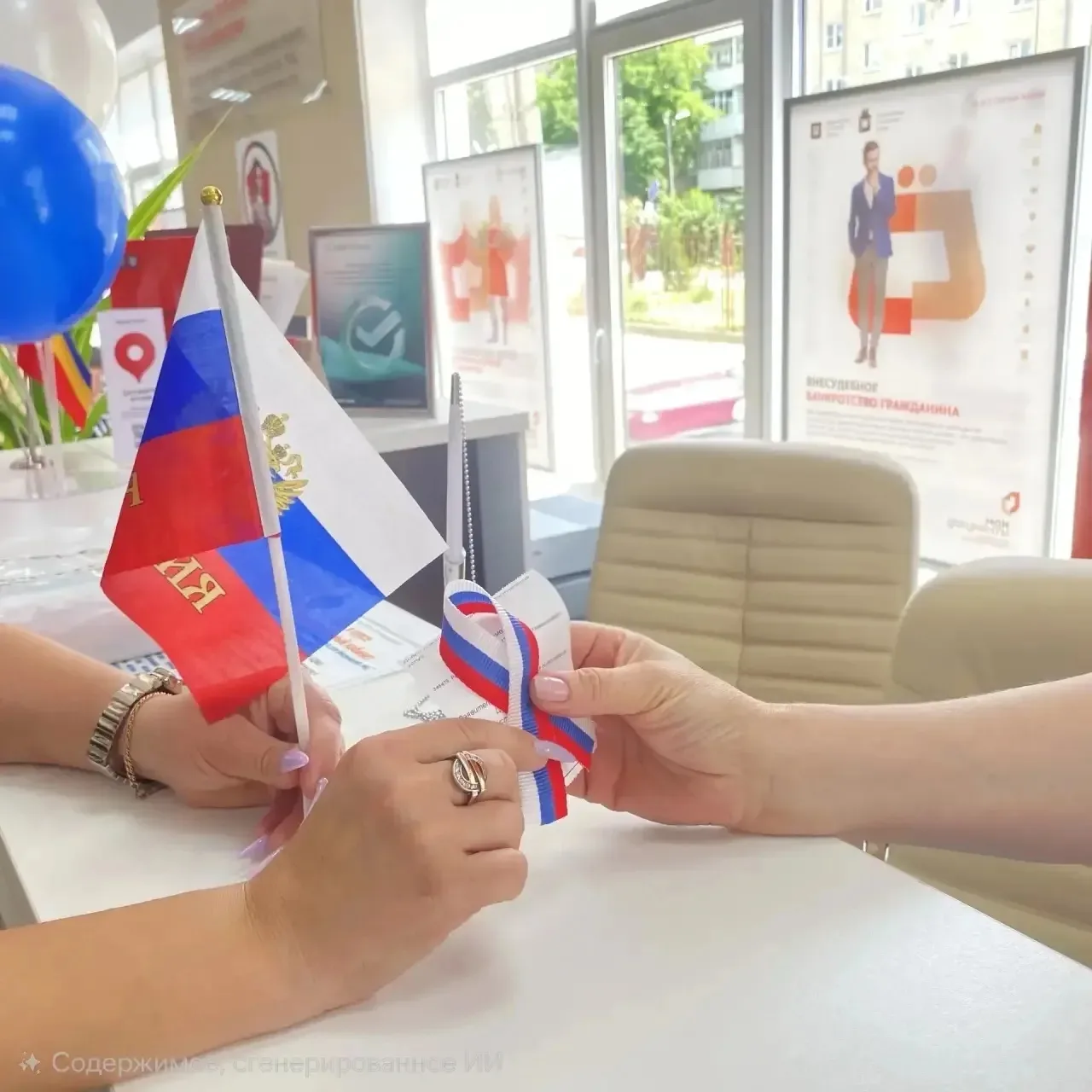 🇷🇺 В преддверии Дня России!

В центральном офисе МФЦ Октябрьского района каждый заявитель получает