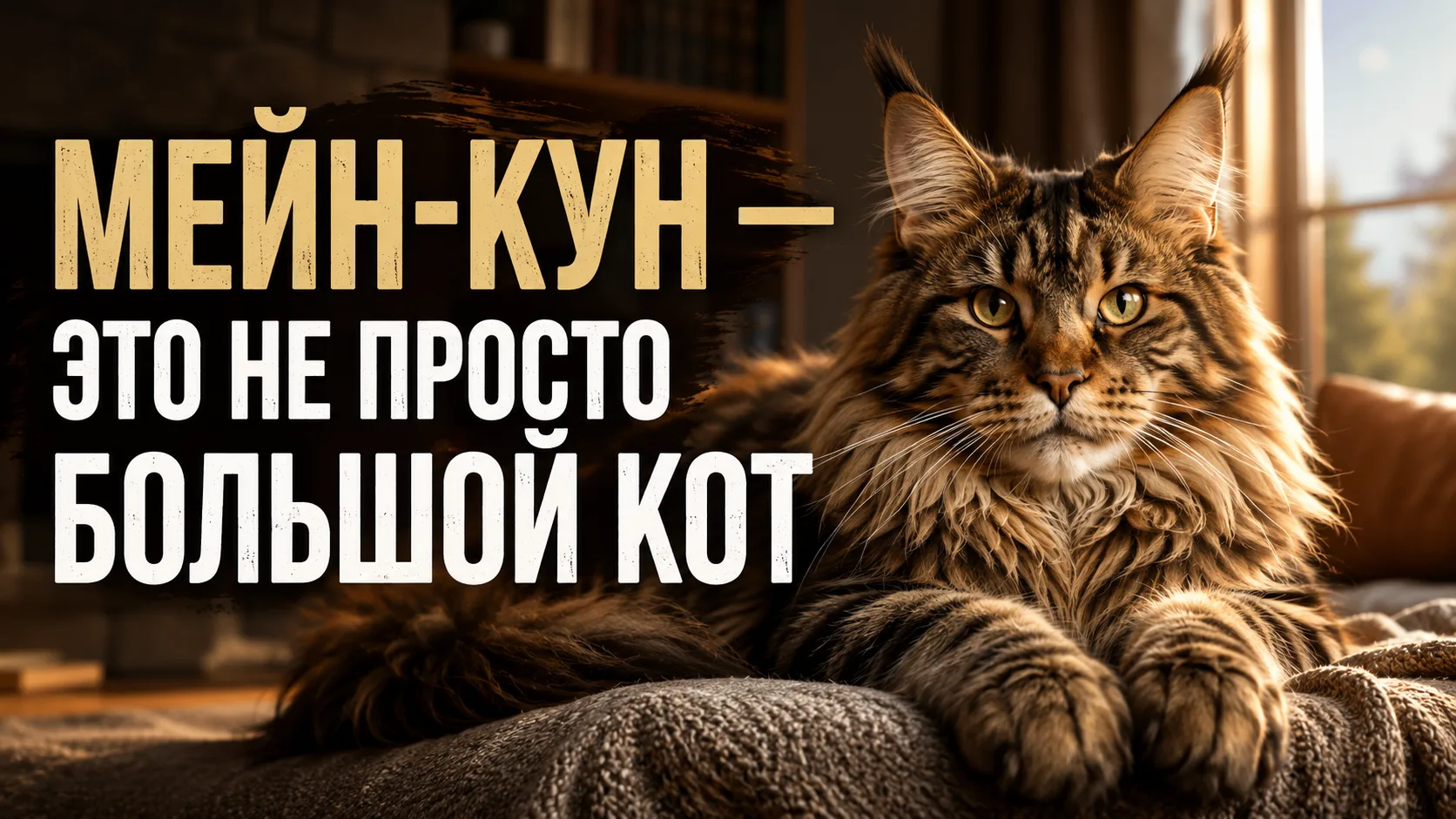 🐾 Мейн-кун — это не просто большой кот.
Это такой домашний персонаж, который заходит в комнату — и 