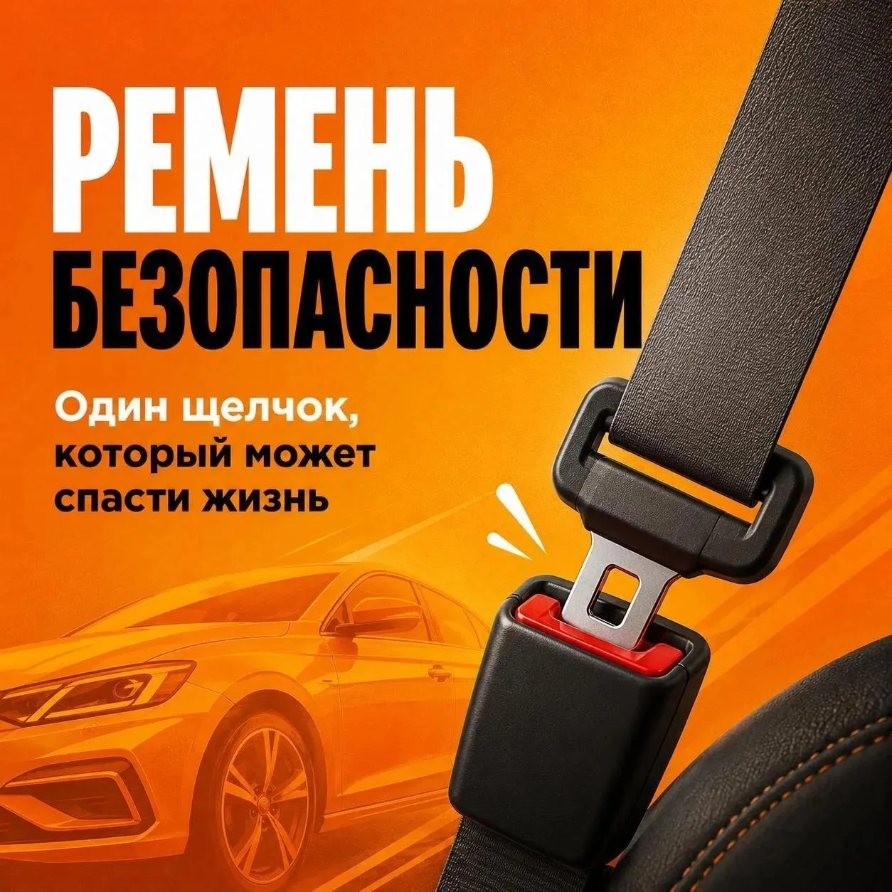 🚔 Ремень безопасности: правило, которое нельзя игнорировать