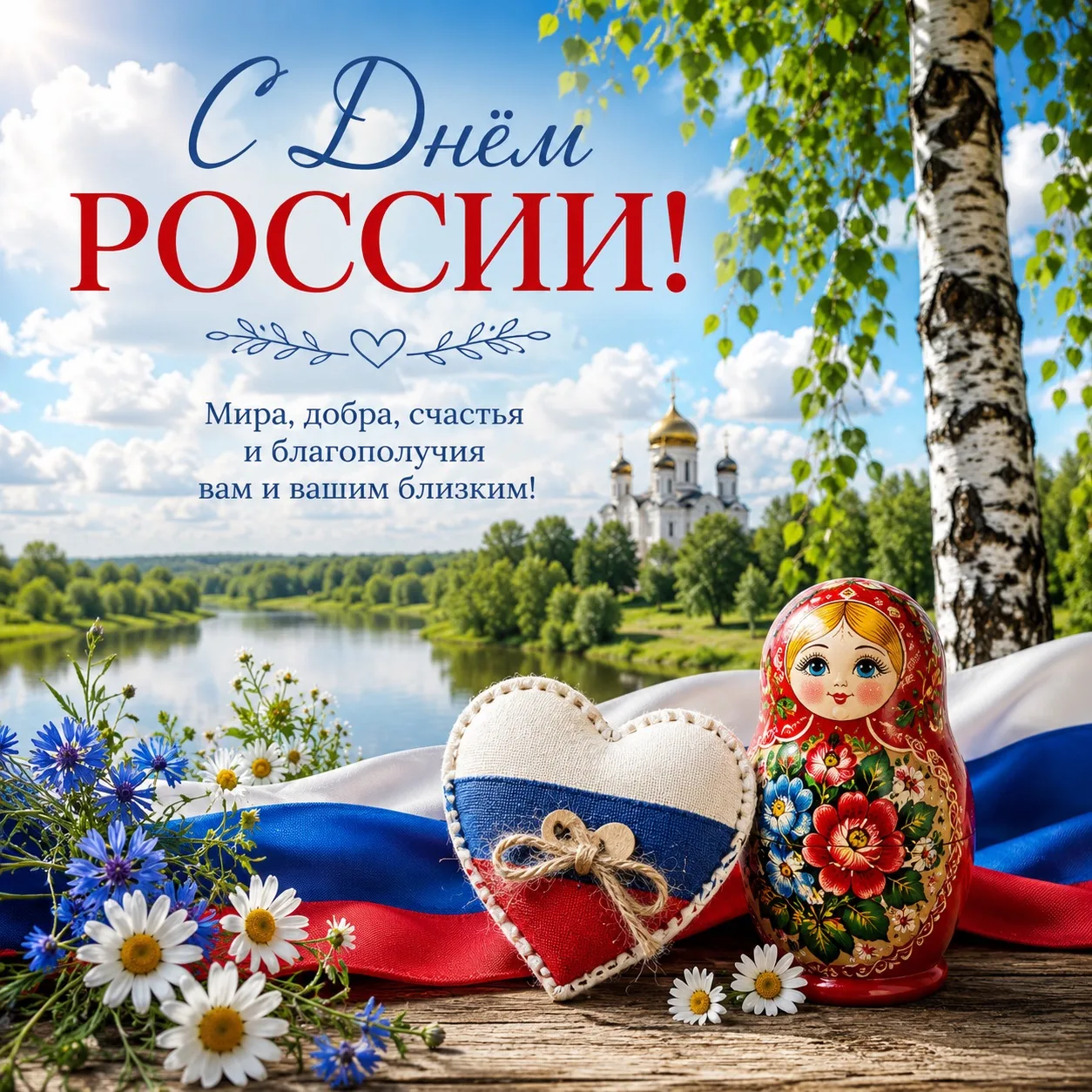🌞🇷🇺 Друзья, поздравляем вас с Днём России! 🇷🇺🌞