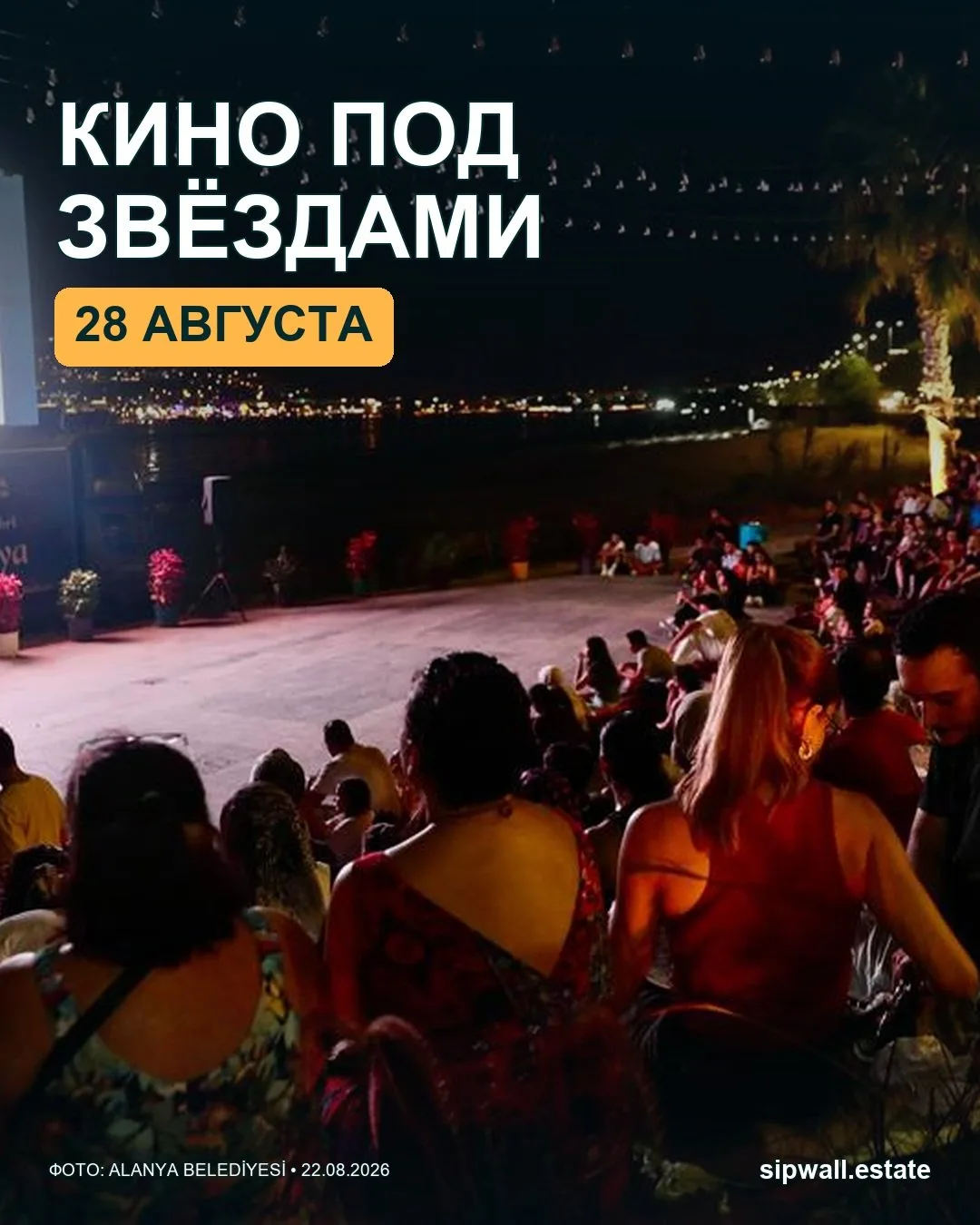 🎬 Кино под звёздами: летний вечер в Аланье