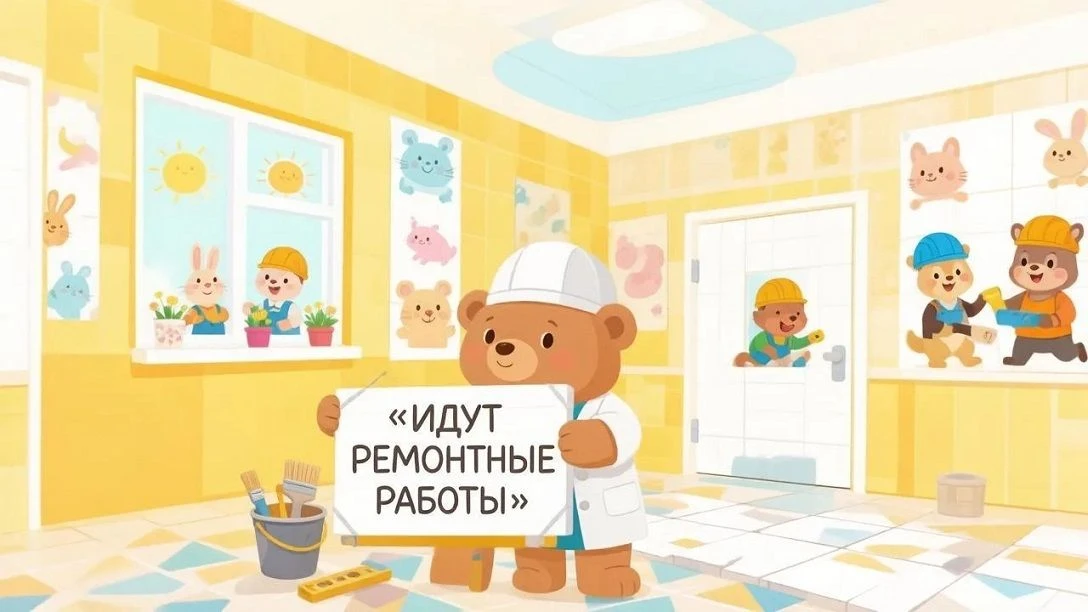 ❗️Внимание! На территории детской поликлиники ЗСМЦ проводятся ремонтные работы.