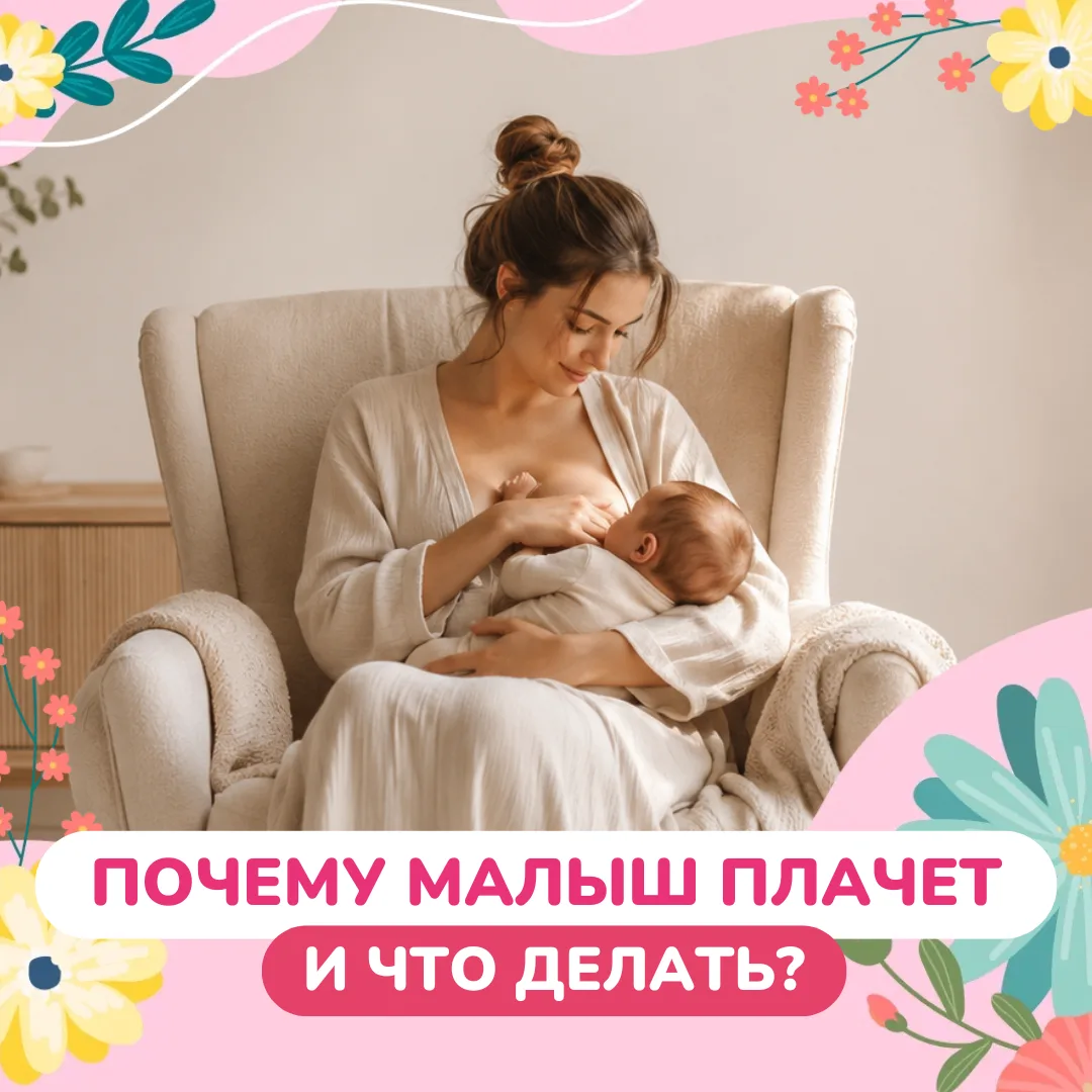 ПОЧЕМУ МАЛЫШ ПЛАЧЕТ:
причины и что делать?

Плач — это единственный способ малыша сообщить о своих п