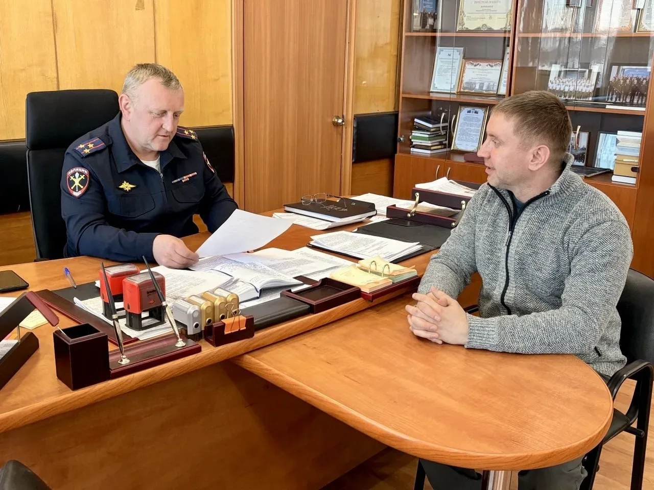 Начальник МО МВД России «Зиминский» полковник полиции Алексей Филимонов провел рабочую встречу с пре