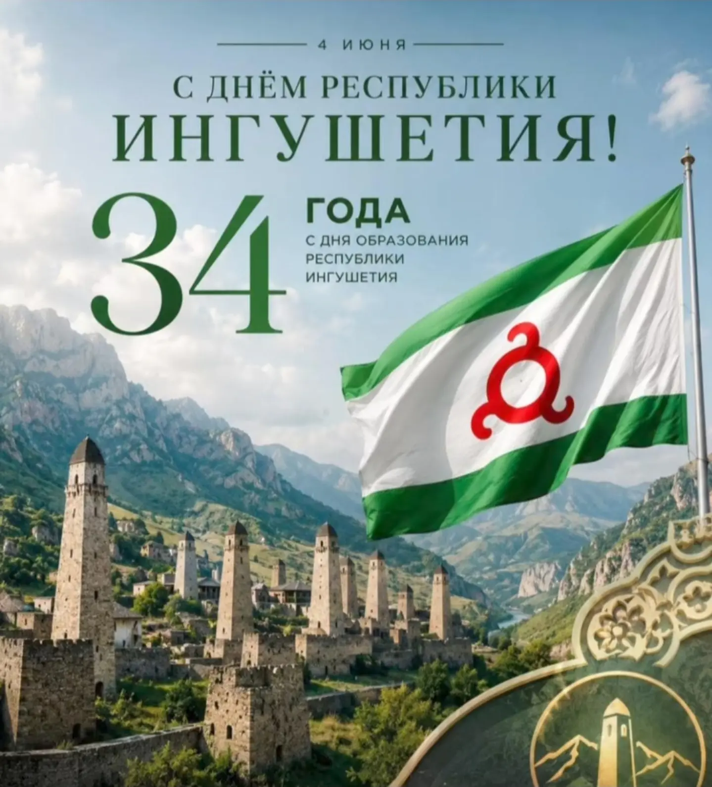 С Днем Республики Ингушетия! 🪻

Сегодня мы отмечаем важный праздник — День Республики Ингушетия, си