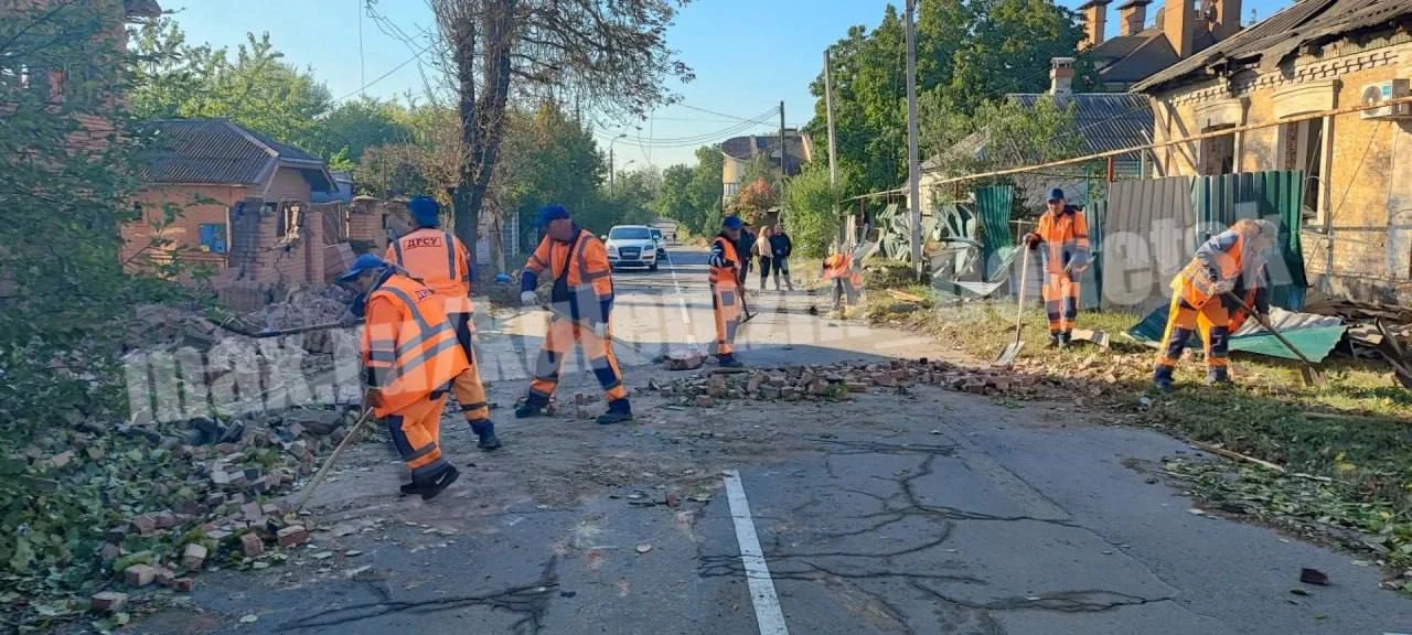 Ликвидация последствий обстрела ВСУ в Куйбышевском районе Донецка