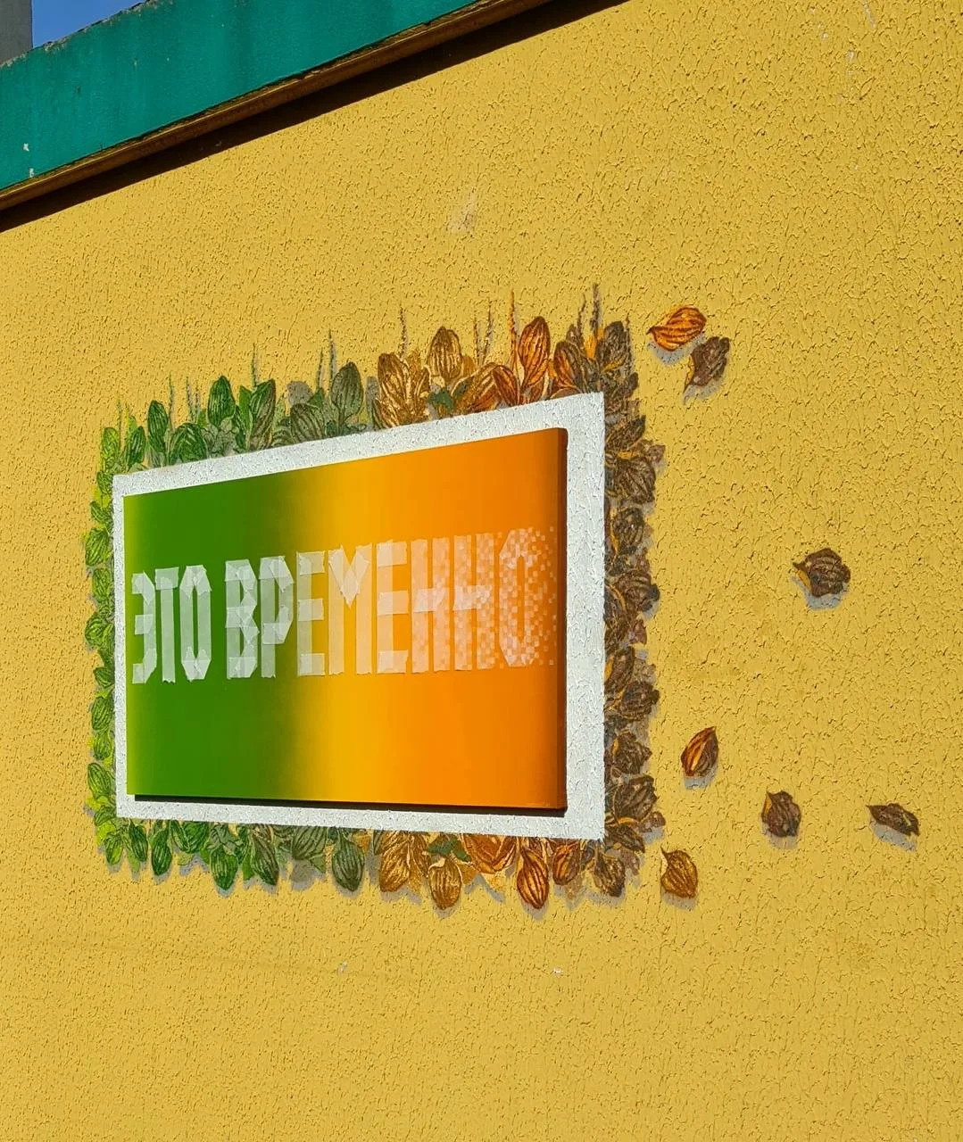 🎨 В мкр. Левобережный, появилась новая работа от уличного художника Артёма Артохота.