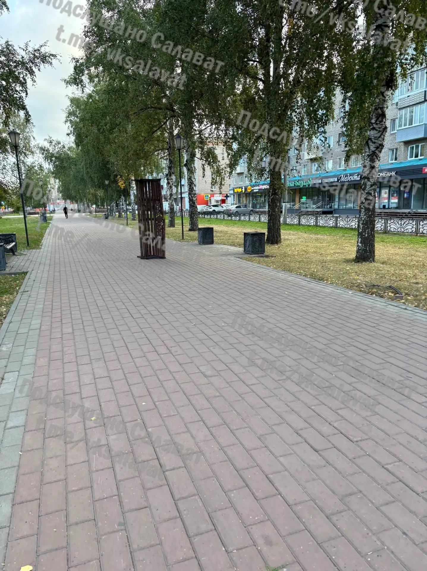 В Салавате на аллее по ул. Ленина ночью вандалы перевернули скамейку 😑