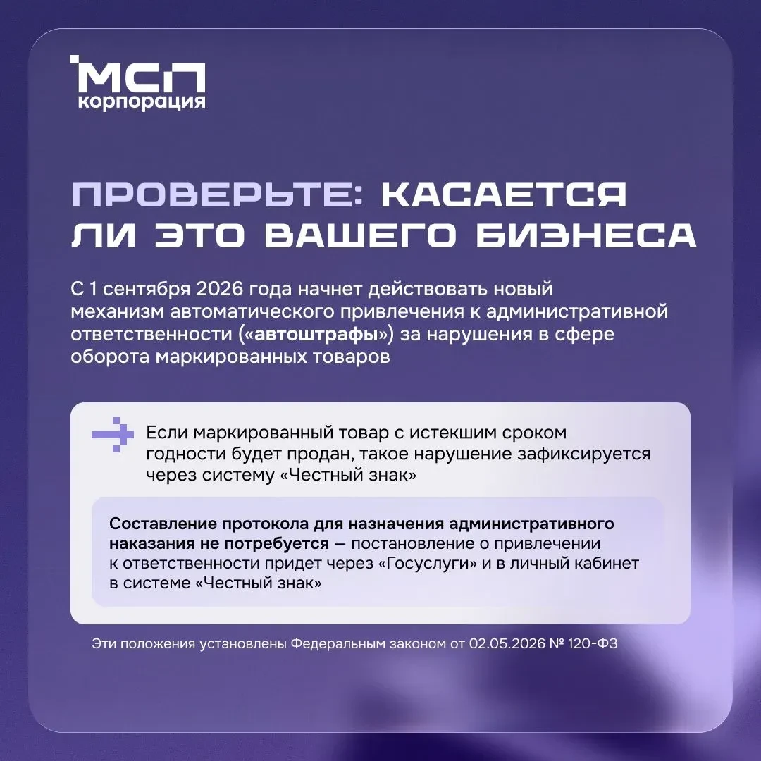⚡С 1 сентября 2026 года начинают действовать автоматические штрафы (автоштрафы) за нару...