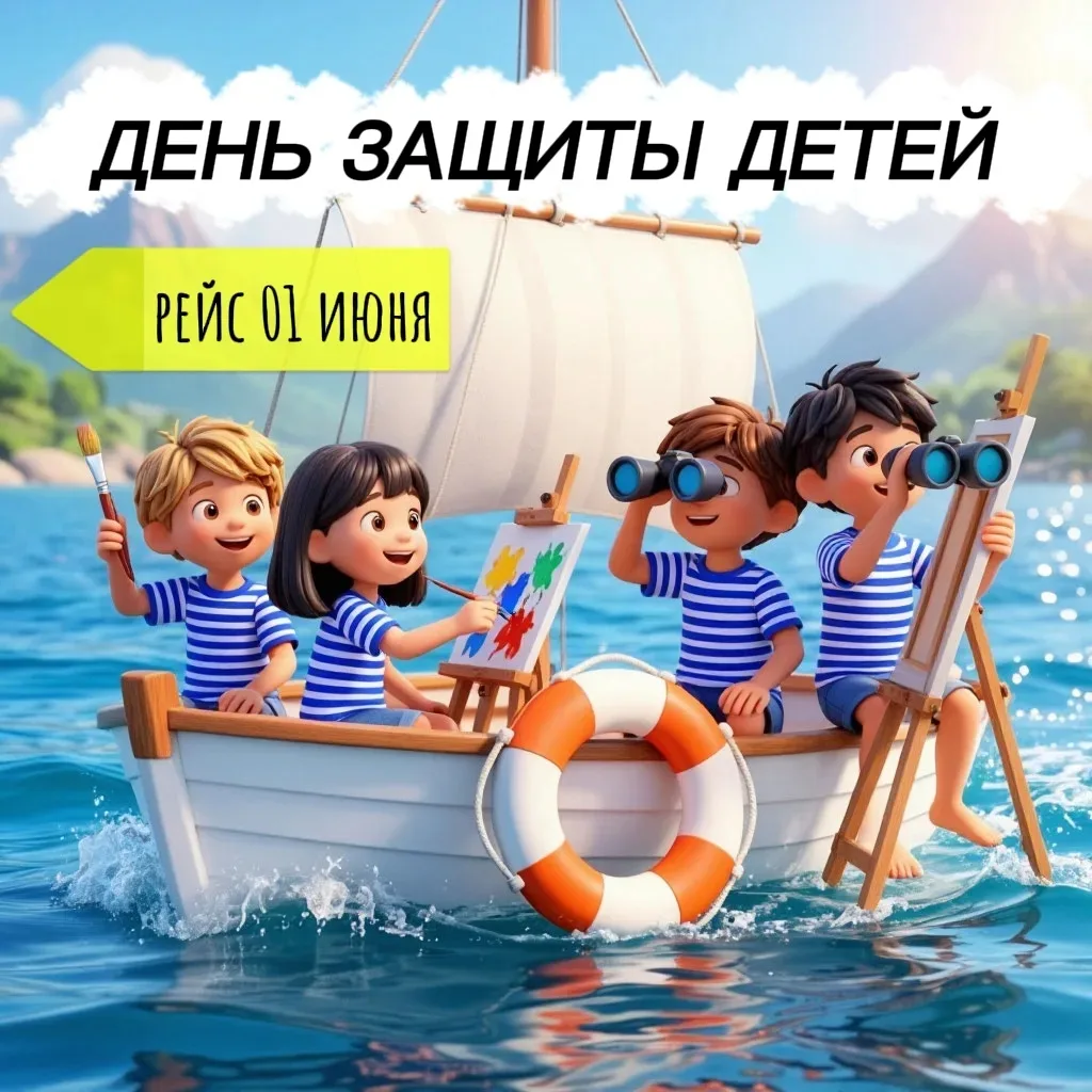 Творческий рейс на День защиты детей! 🌟