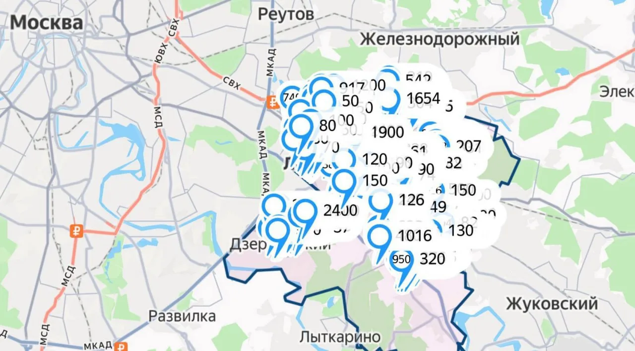 В Подмосковье начали выпускать карты бомбоубежищ. Так, карта появилась у города Люберцы и Одинцовско