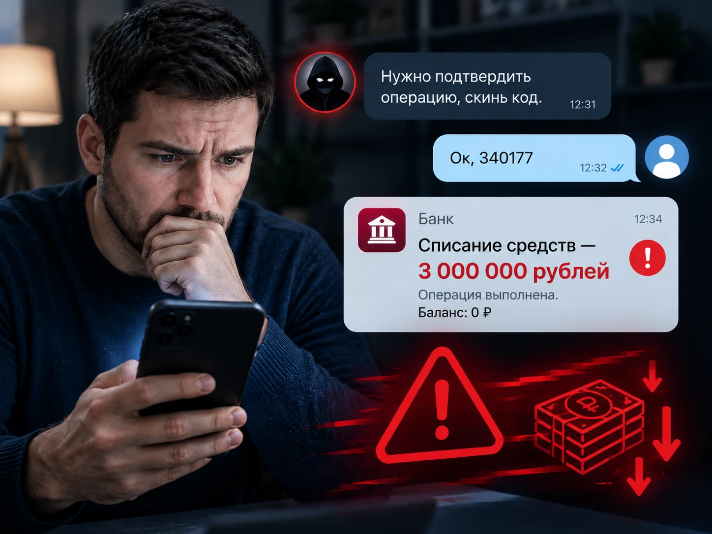 В Октябрьском предприниматель потерял 3,1 млн рублей из‑за мошенников