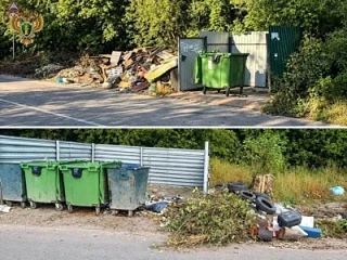❗️У домов в Узловой устранили несанкционированную свалку