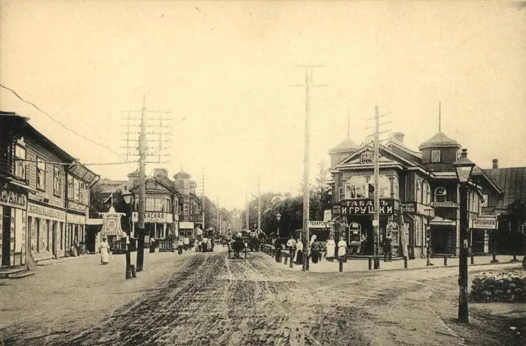 1913-1914.Шувалово, Софийская улица.