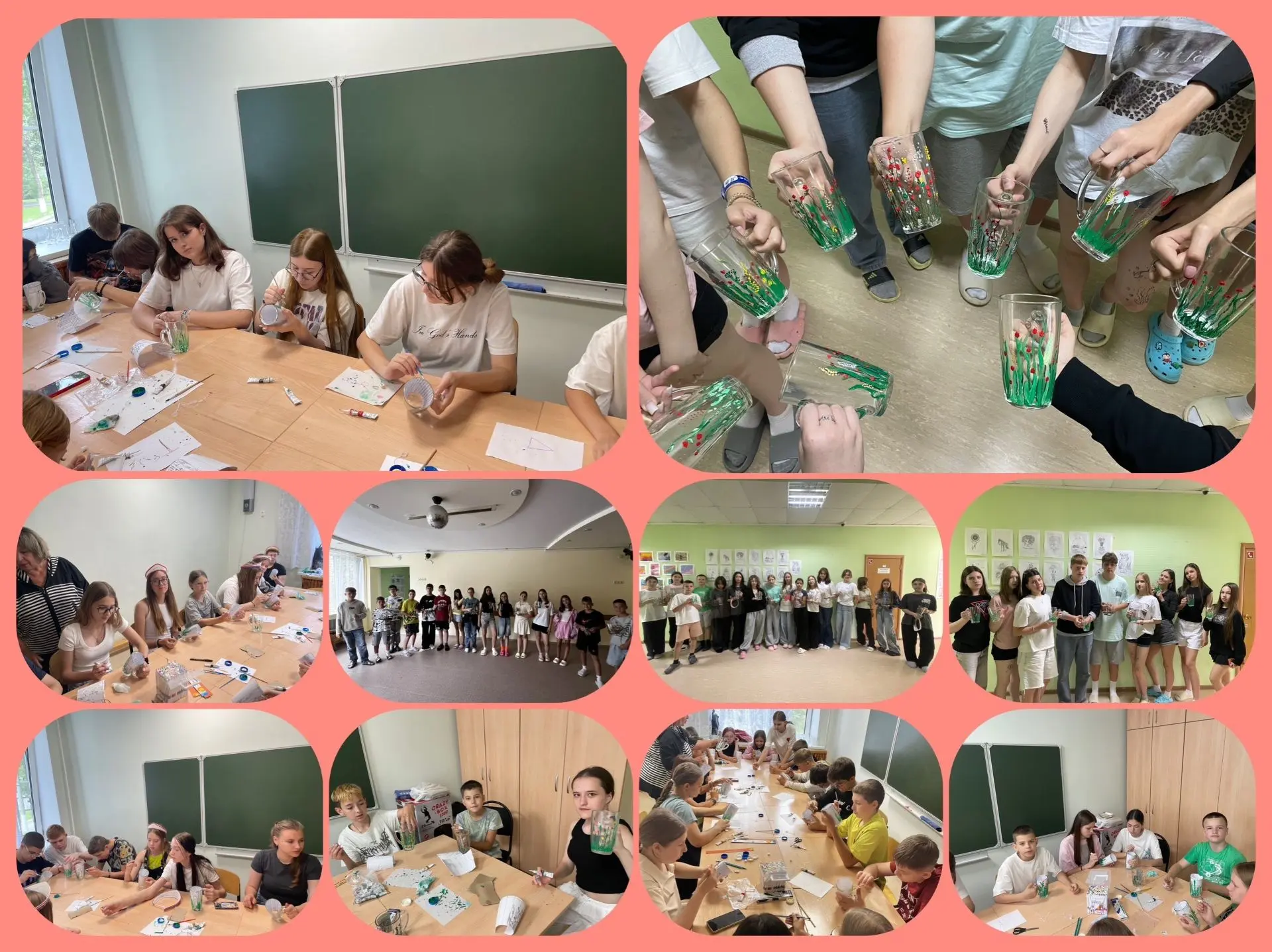 🎉 Мастер‑класс в нашей смене «Хоровод дружбы»: роспись кружек и кокошники! 🎨
✨Ребята творили от ду