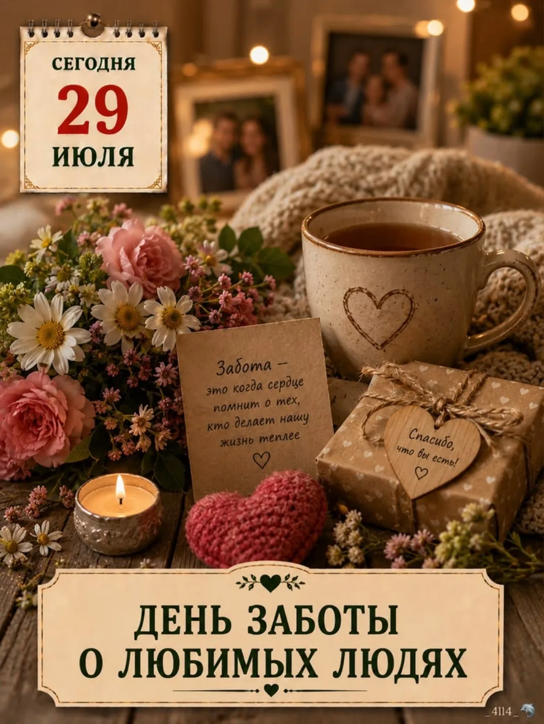 💛 Сегодня - День заботы о любимых людях, это отличный повод сказать близким тёплые сло...