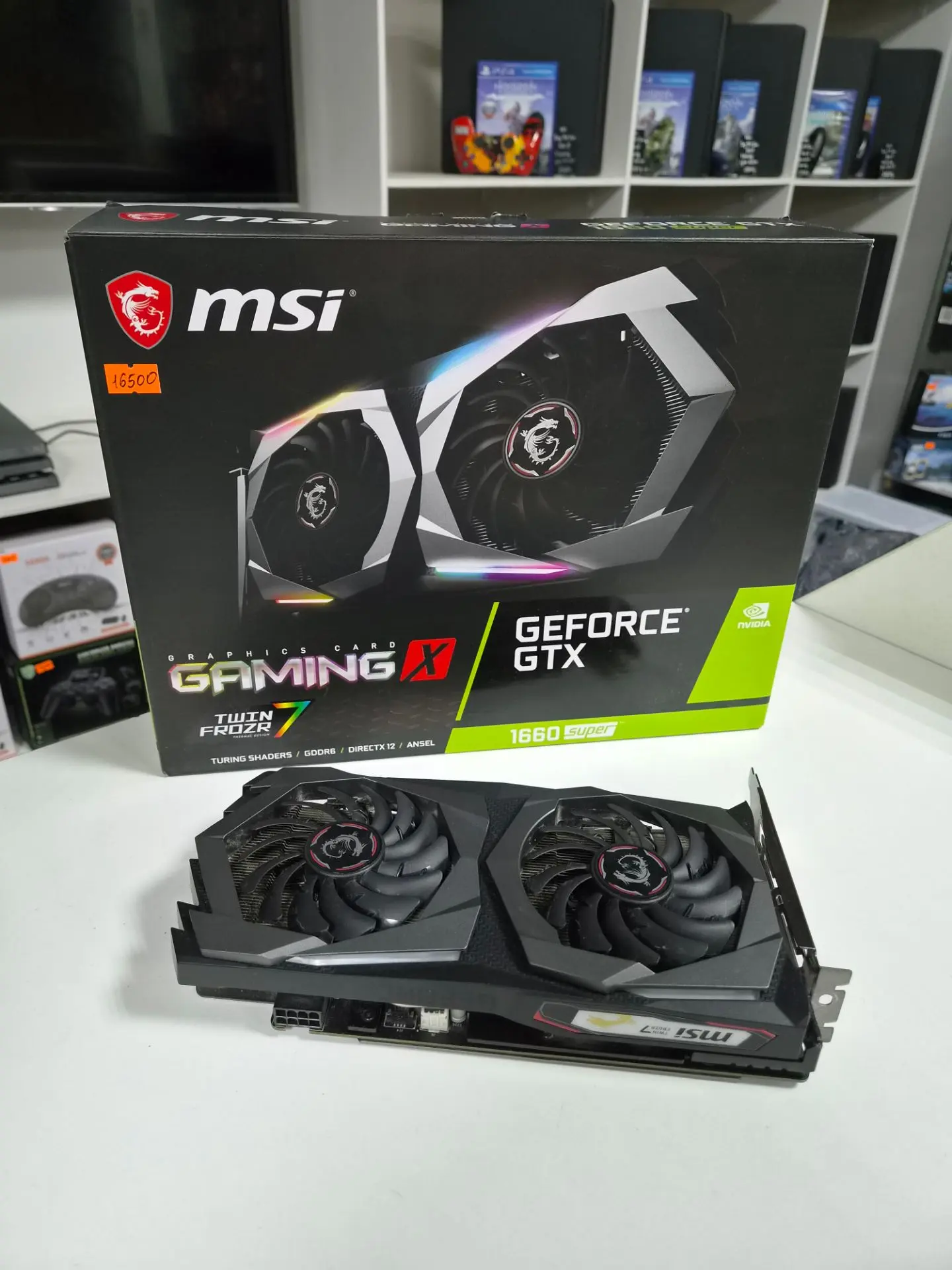 Видеокарта MSI GeForce GTX 1660 Super Gaming X в отличном состоянии (6GB, GDDR6) - 16500 ₽