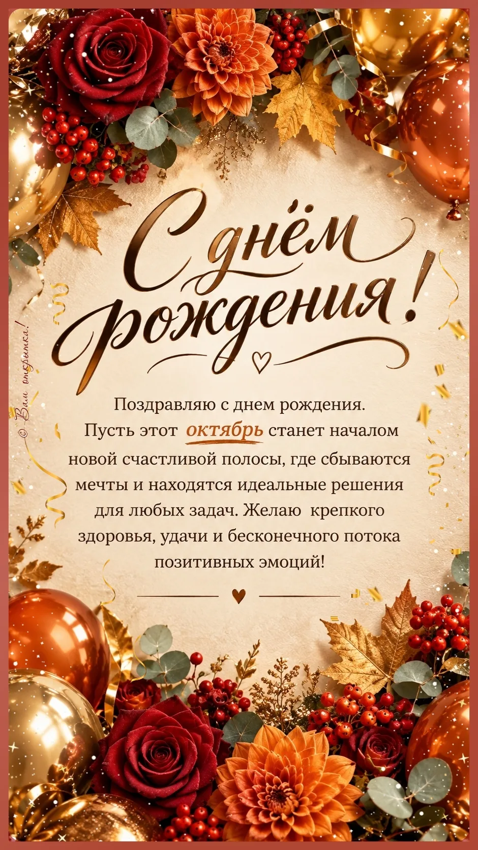 #ДеньРожденияВоктябре