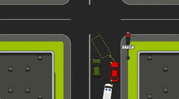 ❓Вопрос: Пропускать скорую?  (вы на красной🚘)