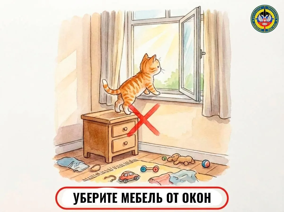 Правила безопасности у окон в весенний период