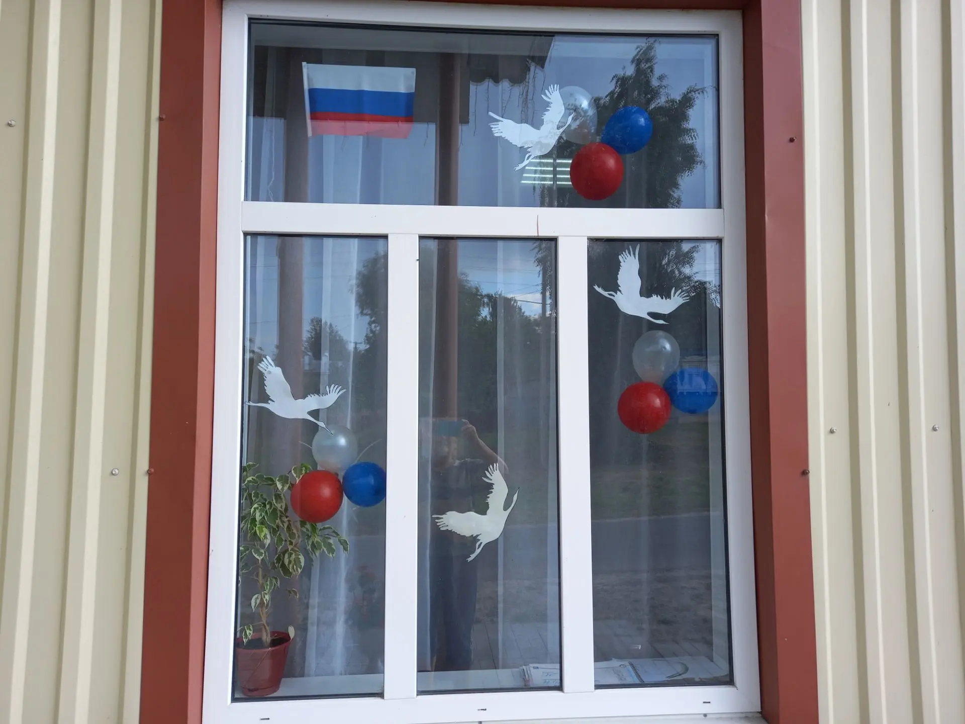 Дмитриевогорский КДЦ участвует в акции "Цвета Родины" - "Флаг России в каждый дом"