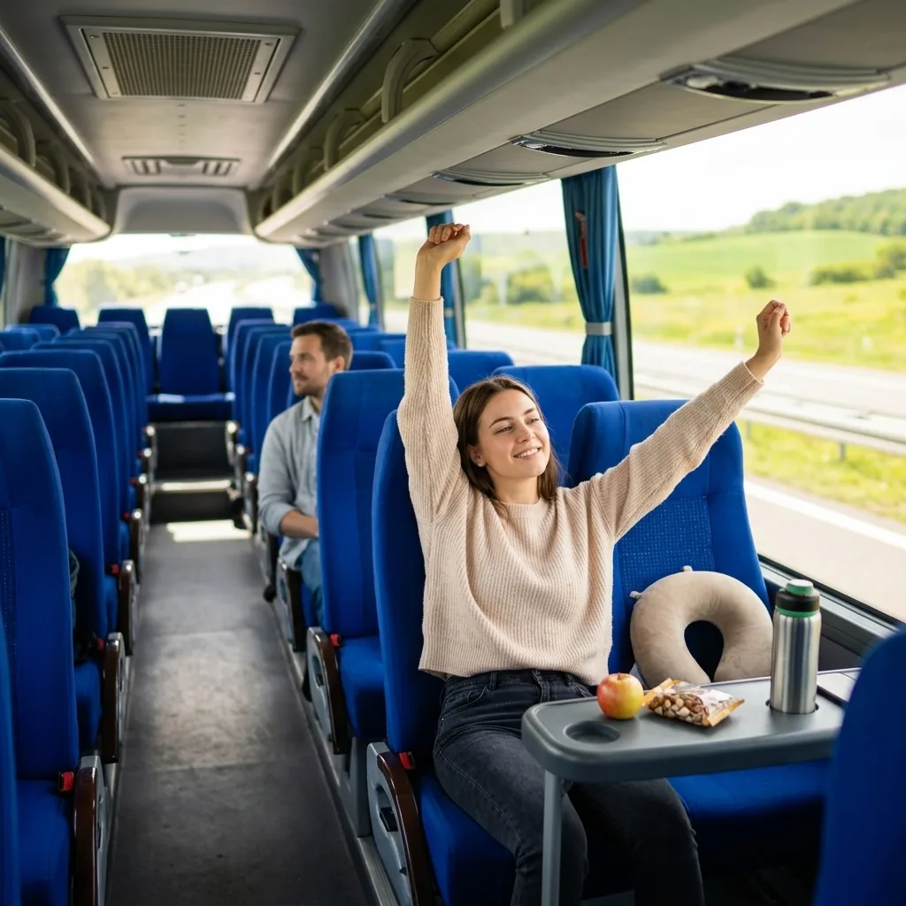 🚌 Автобус тронулся, дом позади — и впереди много часов сидения. Именно сейчас решается...