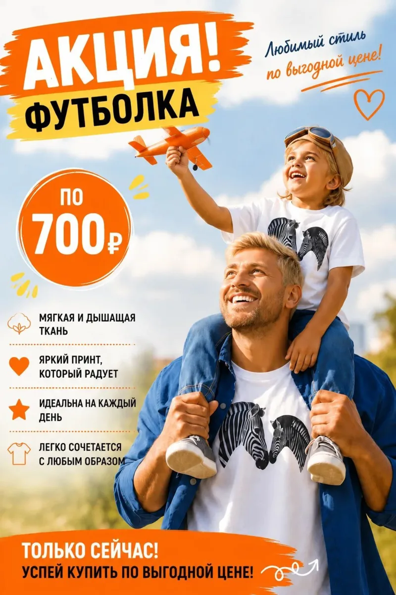АКЦИЯ! Футболка с милым принтом — всего за 700 ₽ 🦔💕Стиль, который нравится всем! Забудь про скучны
