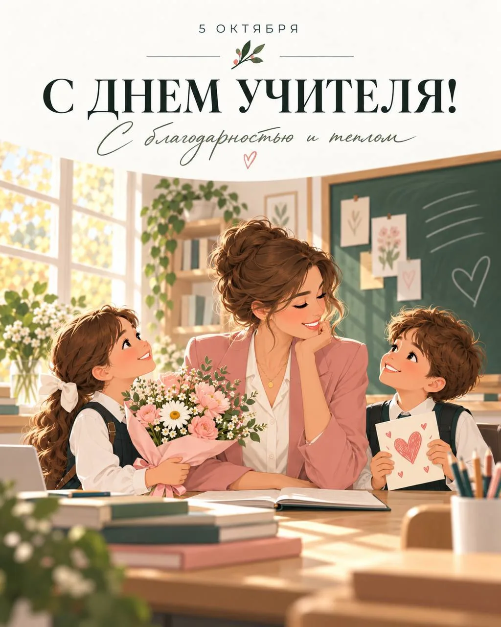 Сегодня — профессиональный праздник всех учителей! Мы от всей души поздравляем всех пед...