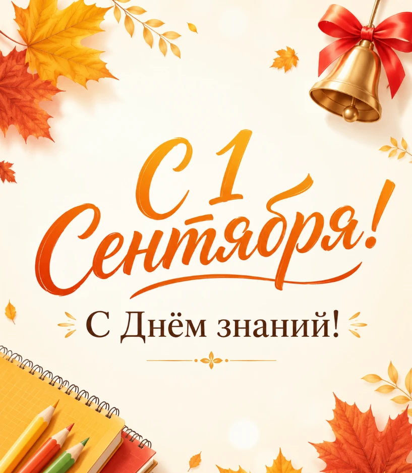 🎉 Поздравляем всех с 1 сентября — с Днём знаний!