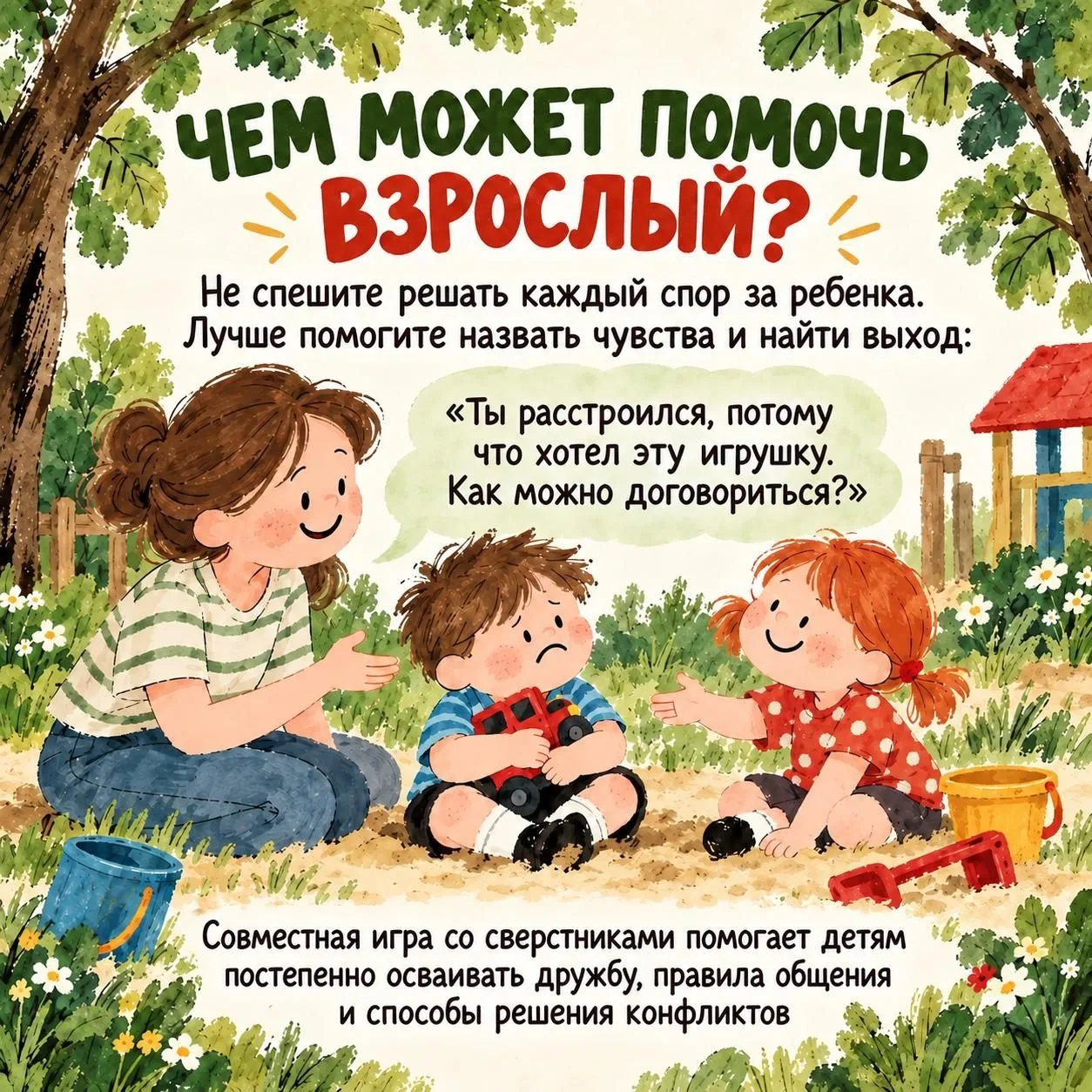Сейчас: «Ты мой лучший друг!». Через десять минут: «Я с тобой больше не дружу!»