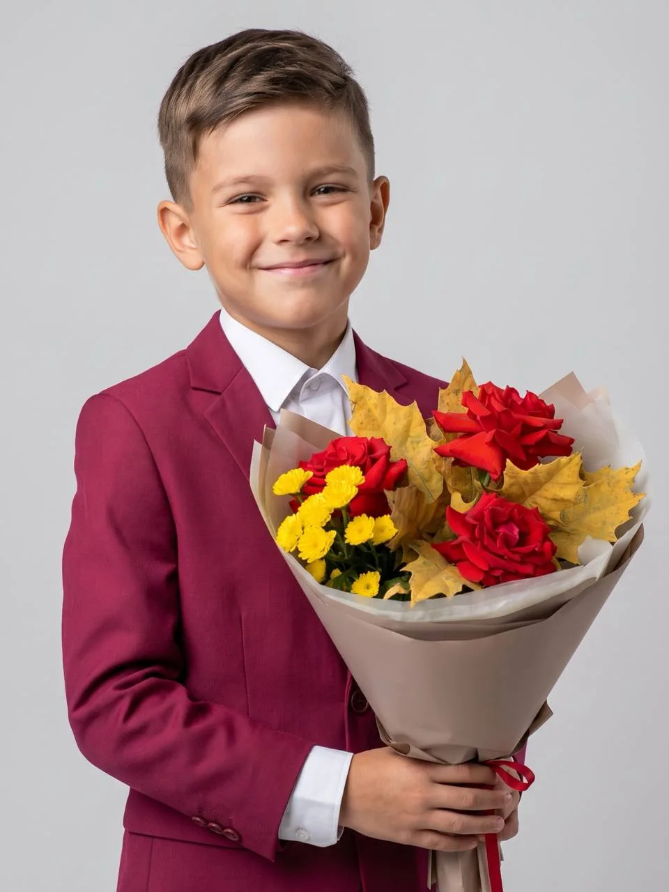 Подборка легких букетов на 1 сентября для первоклашек 💐