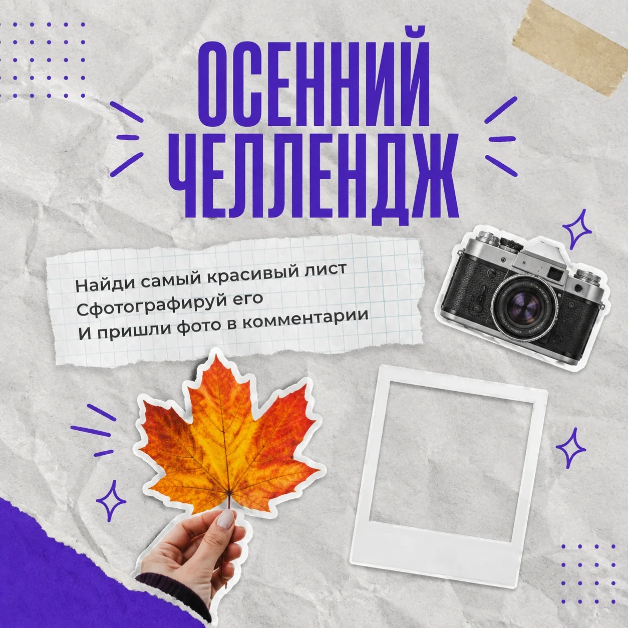 Осенний челлендж на выходные 🍂