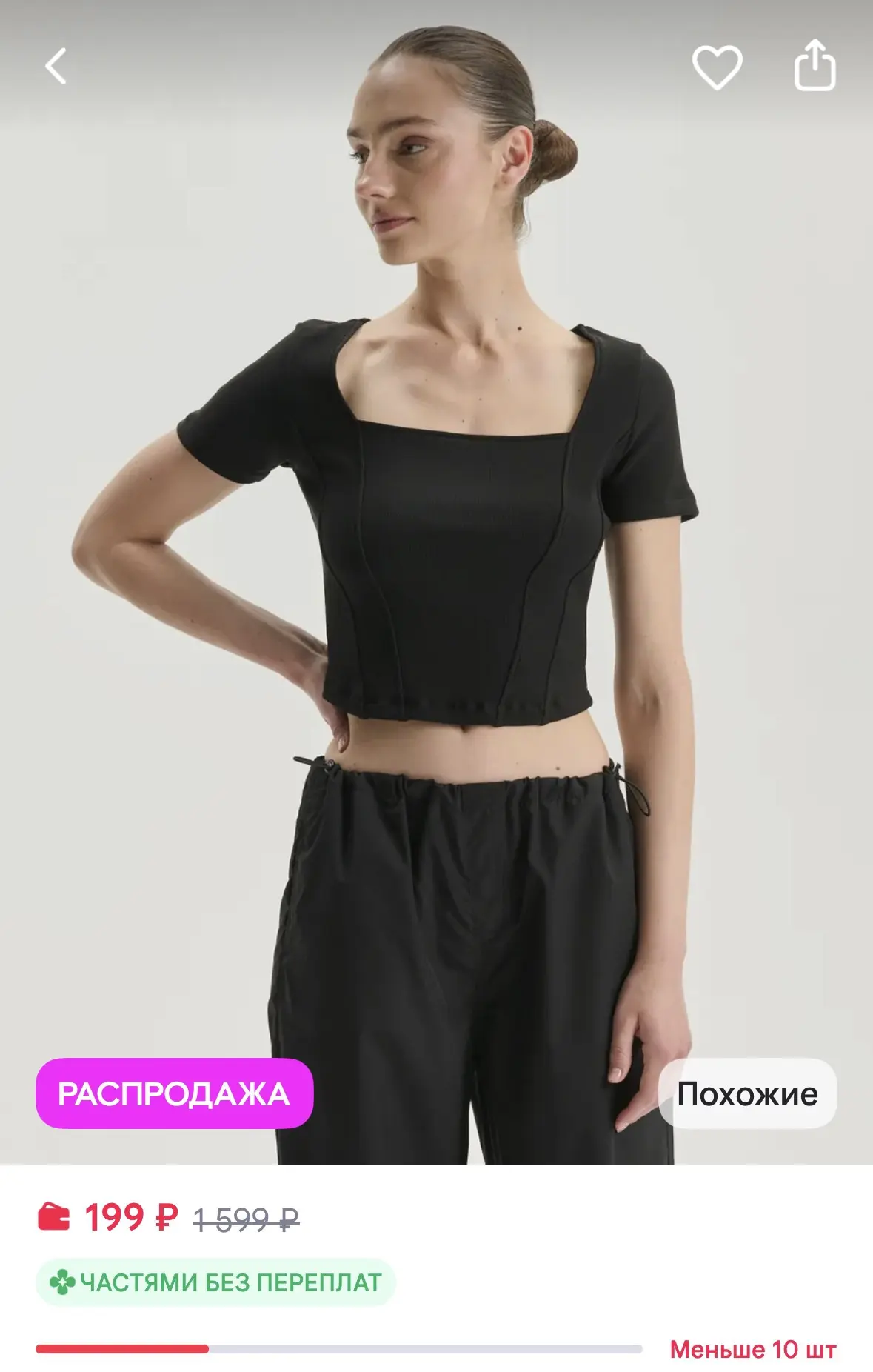 LC Waikiki черный Футболки для женщин