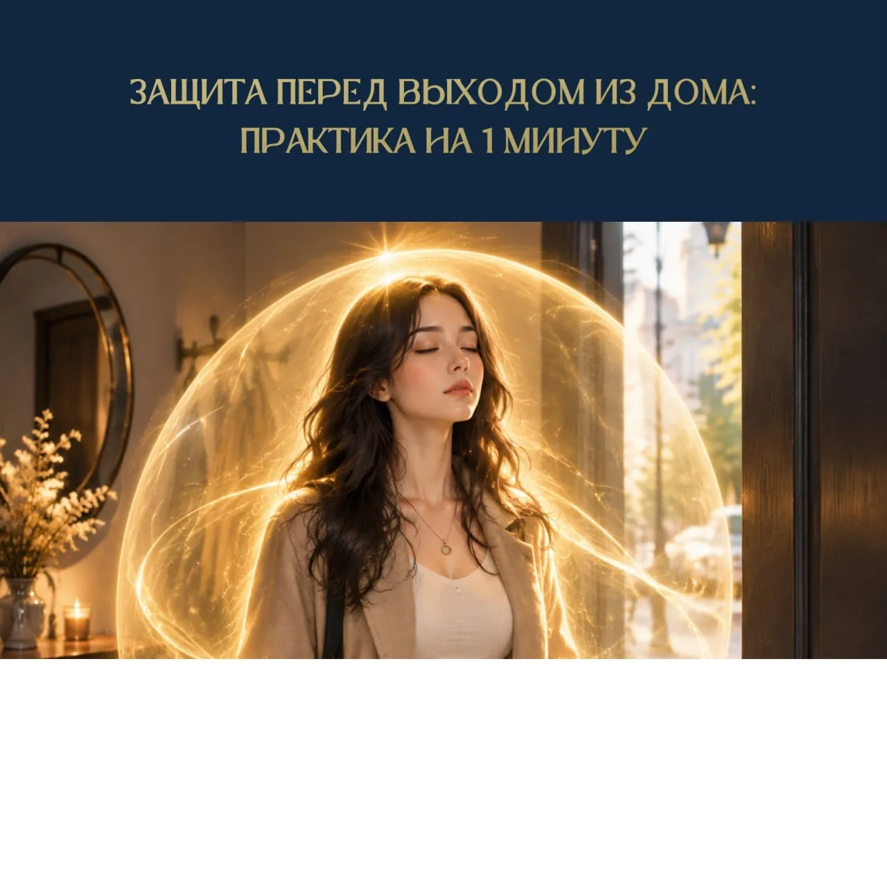 ЗАЩИТА ПЕРЕД ВЫХОДОМ ИЗ ДОМА: ПРАКТИКА НА 1 МИНУТУ 🛡✨