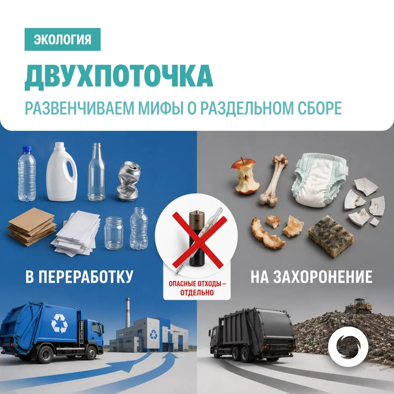 Двухпоточка: мифы о раздельном сборе.
