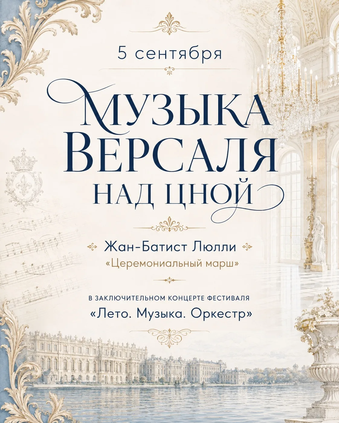 5 сентября над Цной прозвучит музыка Версаля!