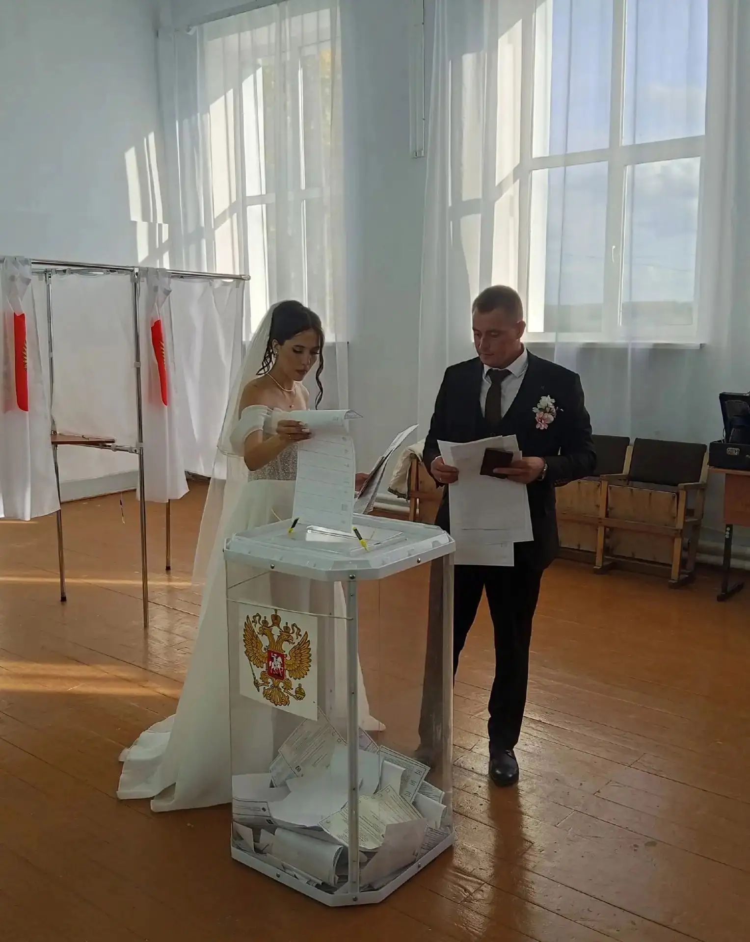 На избирательном участке №2717 в Канашском округе реально была свадьба 💍
