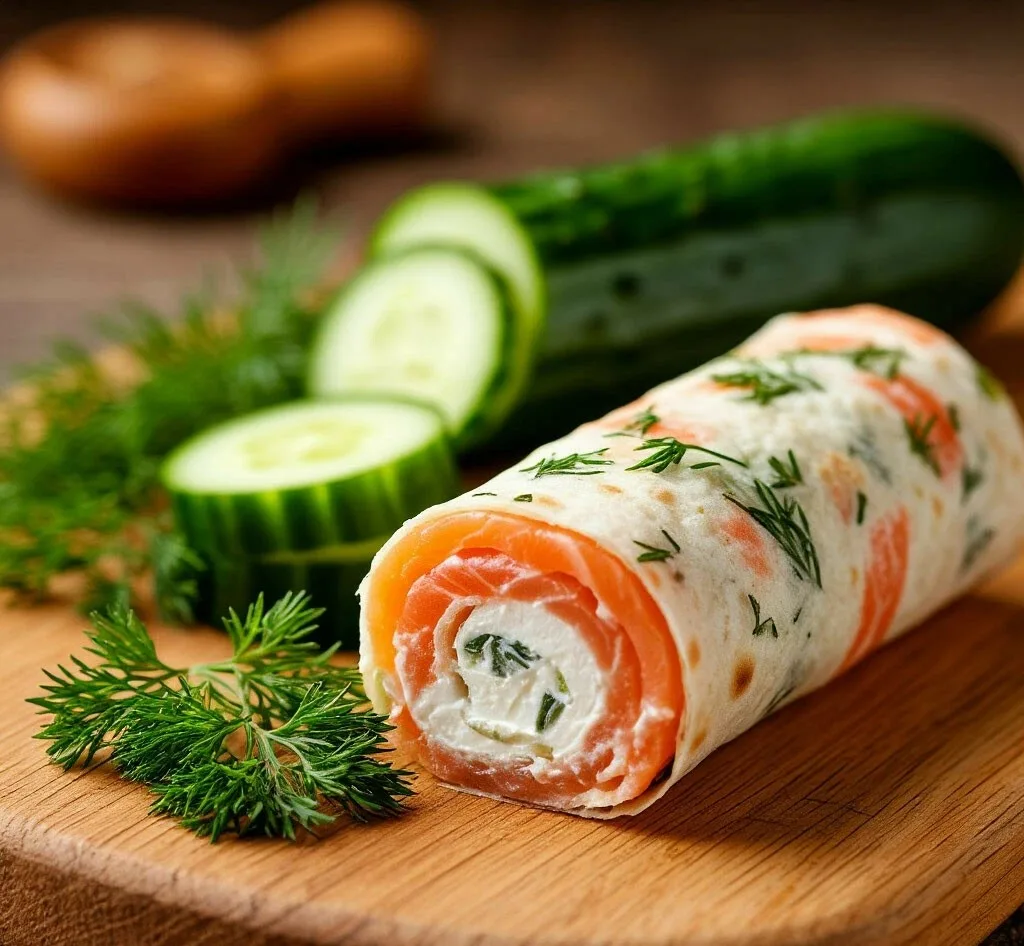 Ролл с лососем 🍣 и сливочным сыром 🍶