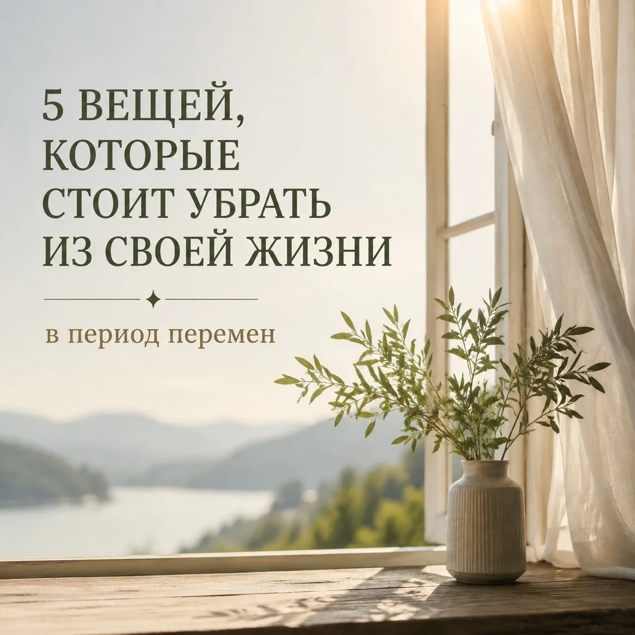5 вещей, которые стоит убрать из своей жизни в период перемен.