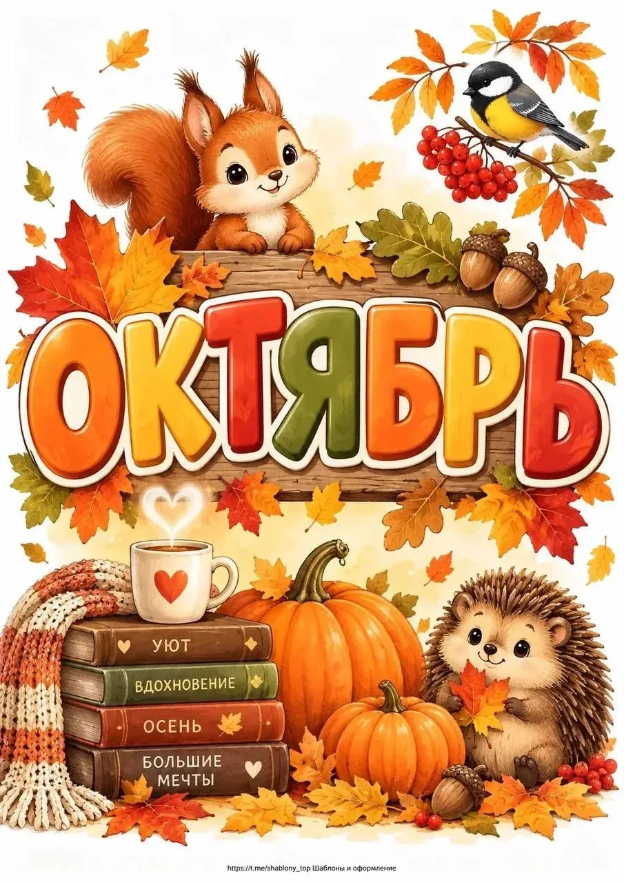 🍁 Октябрь — второй месяц осени, переходный период к холодам. В народе его называли по-...