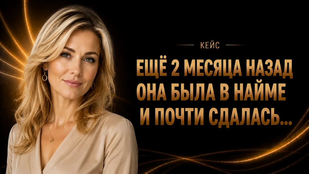 🔥 Ещё 2 месяца назад она была в найме и почти сдалась… А сегодня строит команду с вход...